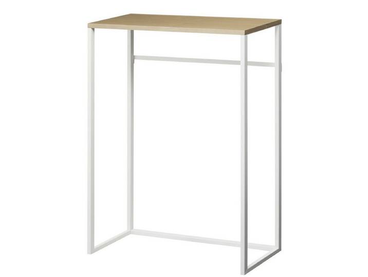 Yamazaki Konsolentisch Tower Beistelltisch 60cm breit platzsparend schmal, Beistelltisch schmal, Flurtisch, 60x80x18cm, Ablage aus Holz