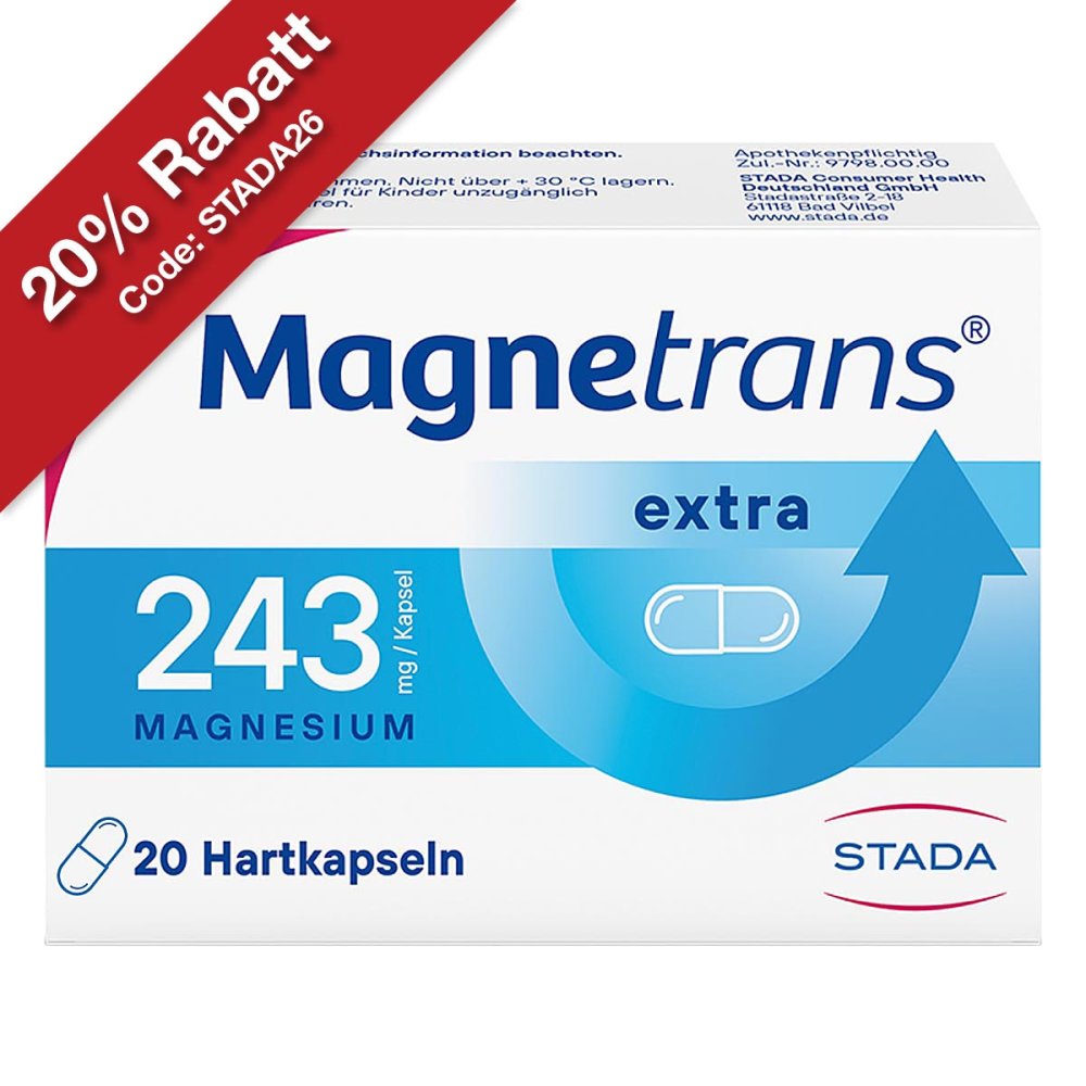 STADA Consumer Health Deutschland GmbH Magnetrans extra 243mg Magnesium Hartkapsel 04192999