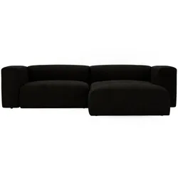 ECKSOFA Landi Schwarz Rechts