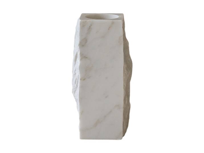 Botané Vase en marbre Carrara Edge Small, 25 cm