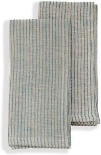 "ON TRACK Napkins - Handmade Organic Cotton by Sustainable Threads   Fair Trade   Eco-Dyed - 20""x20"" (Set of 2)"