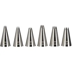 Patisse Spritztüllen Set Stern Inox, Spritzbeutel