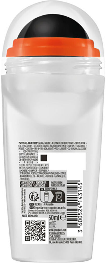 L'Oréal París Men Expert hydra energetic extreme sport anti-trasnspirante 72h roll on 50 ml