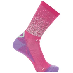 UYN Aero Fahrradsocken Damen pink/violet 35-36