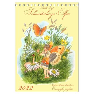 Schmetterlings-Elfen (Tischkalender 2026 DIN A5 hoch), CALVENDO Monatskalender