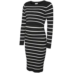 MAMALICIOUS® Umstands- und Still-Kleid Ringel Rippqualität June, schwarz | weiss, L