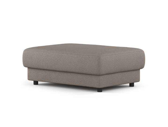 Polsterhocker 107 x 41 x 77cm Beige Webstoff Fadia: Taupe
