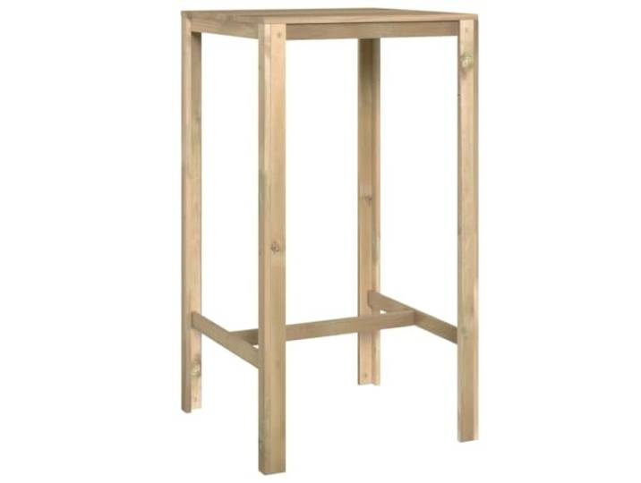 HFXHIJXQ Bartisch 60x60x110 cm Stehtischaus Kiefernholz Outdoor Kompakter Stehtisch aus massivem Holz für Balkon, Terrasse und Garten. Erstellt eine gemütliche Ecke zum Entspannen.