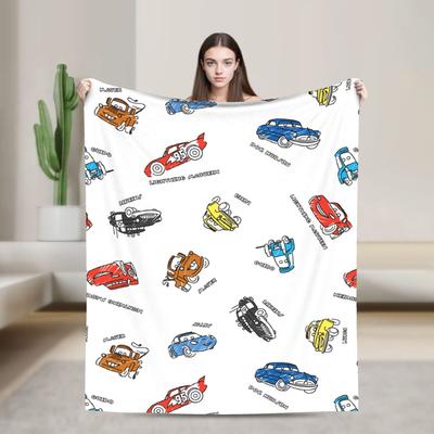 Shop Station Lightning McQueen Blanket Soft Flannel Fleece Kids Throw Blanket For Bed, Sofa & Travel a 39x51in