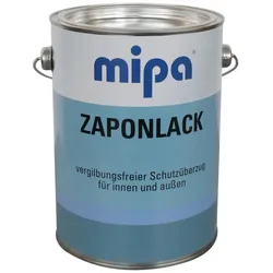 Zaponlack, Metallschutzlack farblos, 2,5Ltr. f. NE-Metalle Alu, Kupfer, Messing