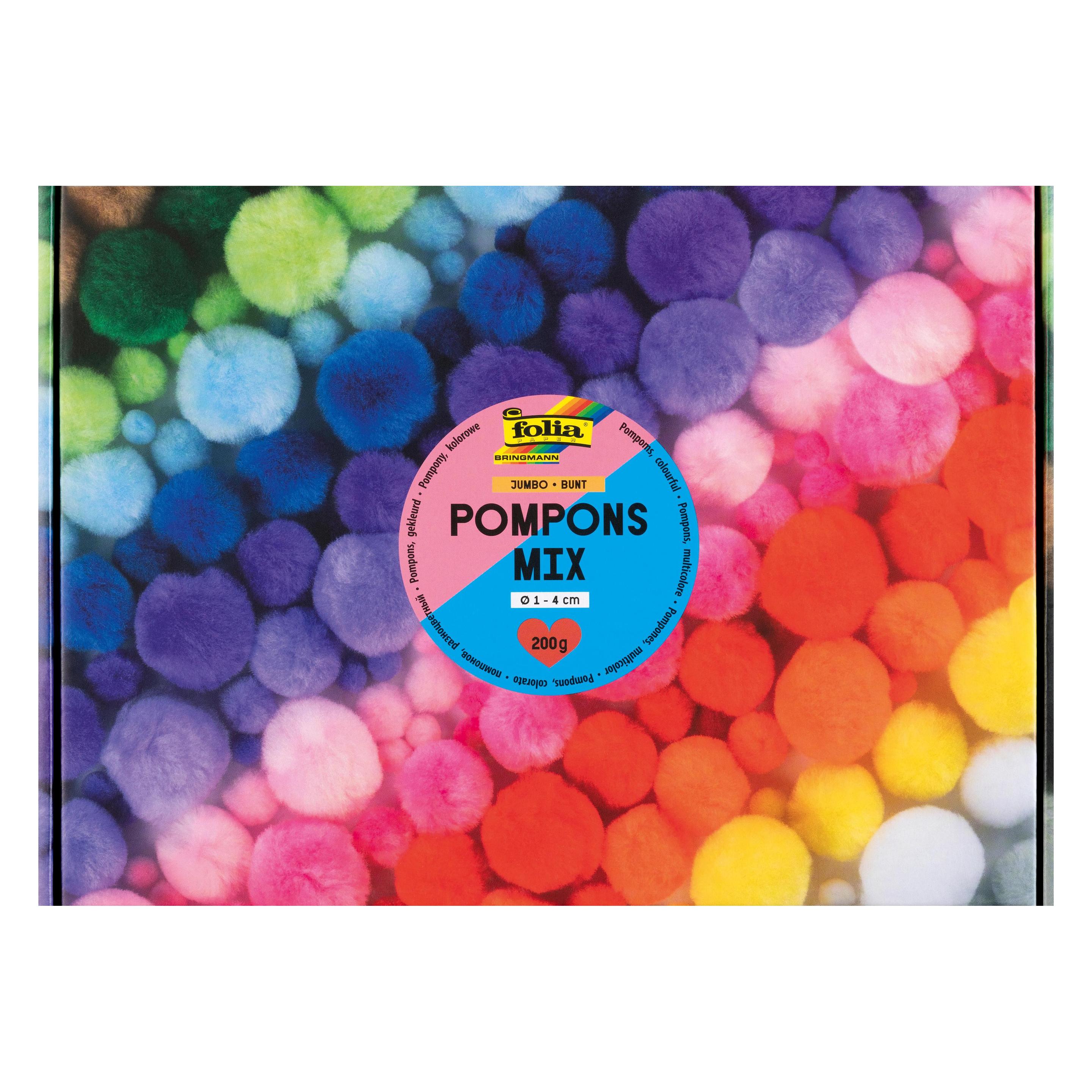 Folia Pompons Mix bunt 200g (50209)