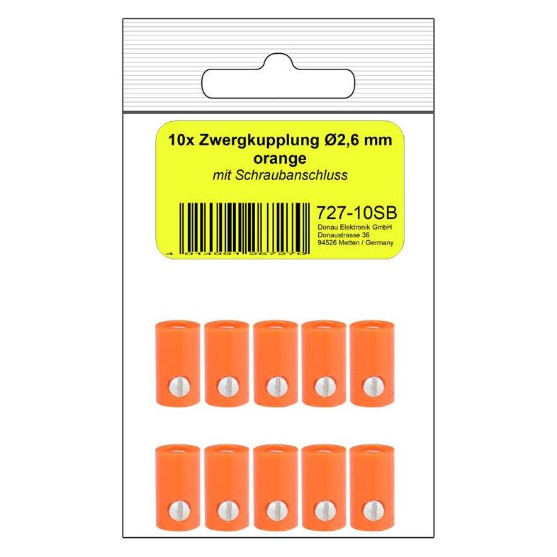 Donau 10 ZWERGKUPPLUNG 2,6mm orange (727-SB)