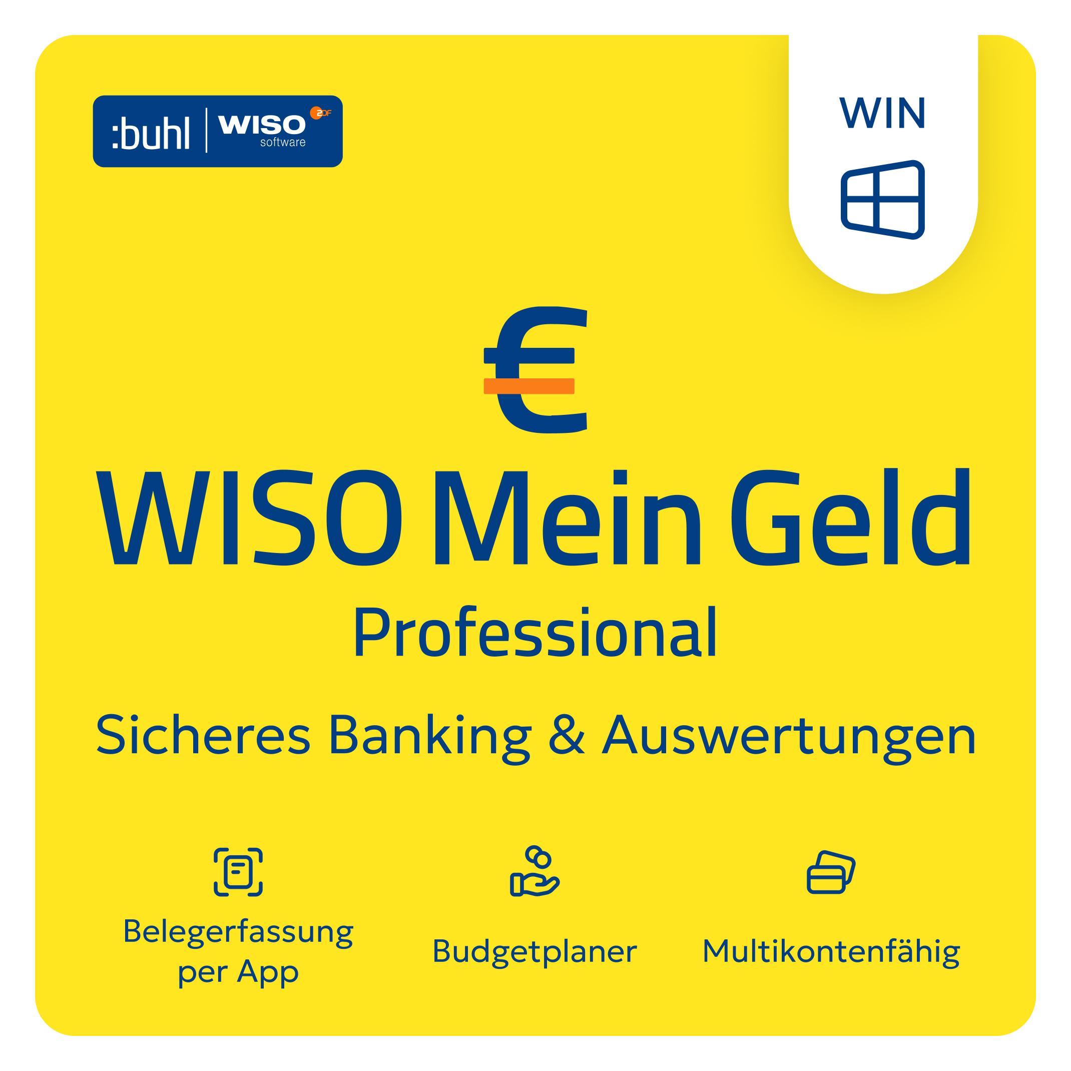 Buhl Data Service WISO Mein Geld Professional 2027 Download Code (1 User, 1 Geräte/User, unbegrenzt) (MGP2027VDL)