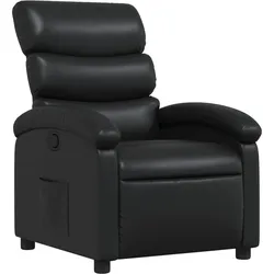 vidaXL Relaxsessel Schwarz Kunstleder