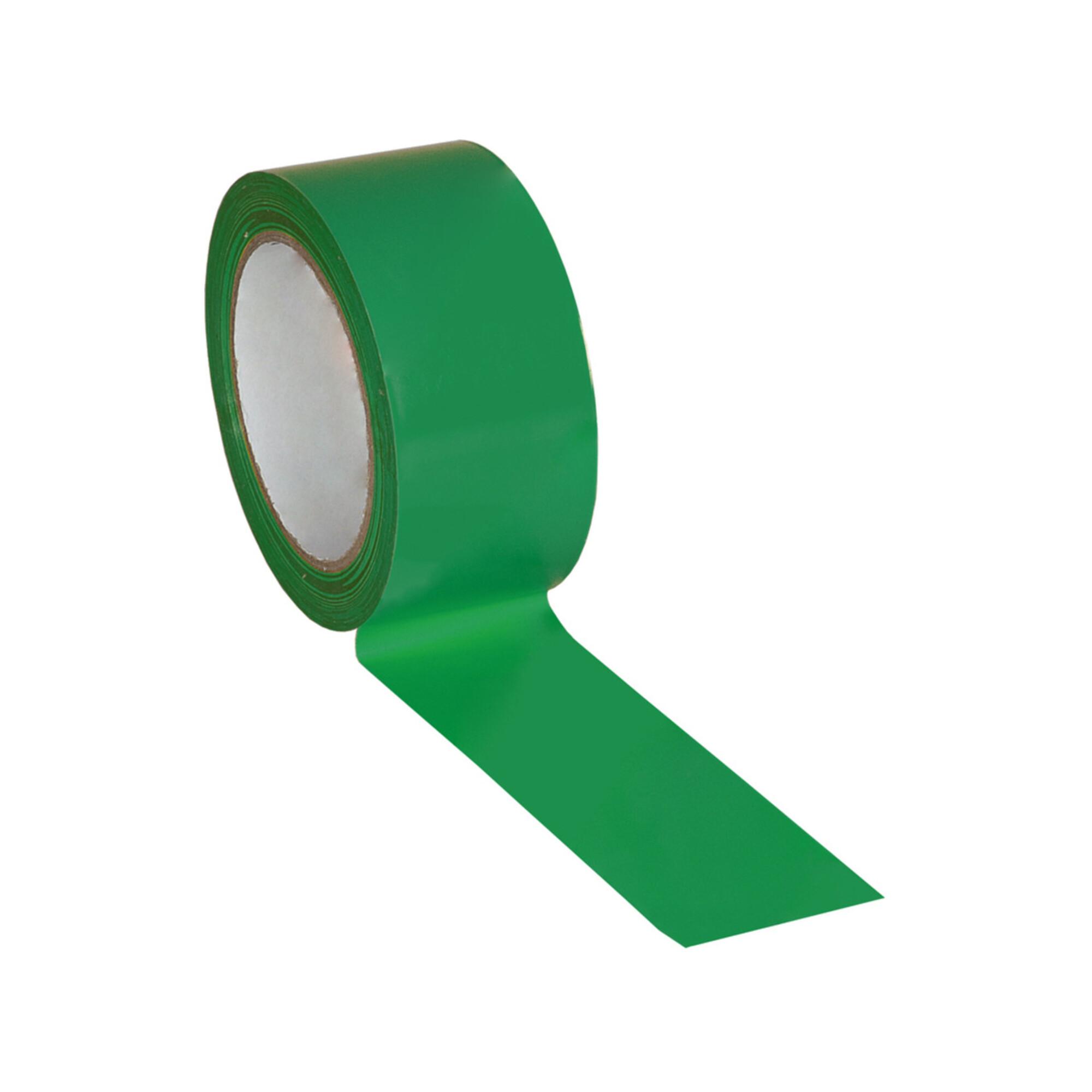 Eichner Bodenmarkierungsband einfarbig grün 50 mm x 33 m für Hallen und Lager, 9218-03057)