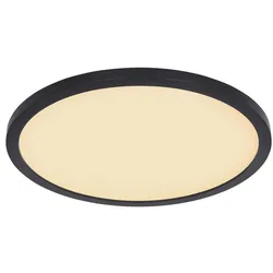 Globo LED-Deckenleuchte Sapana Kunststoff Schwarz