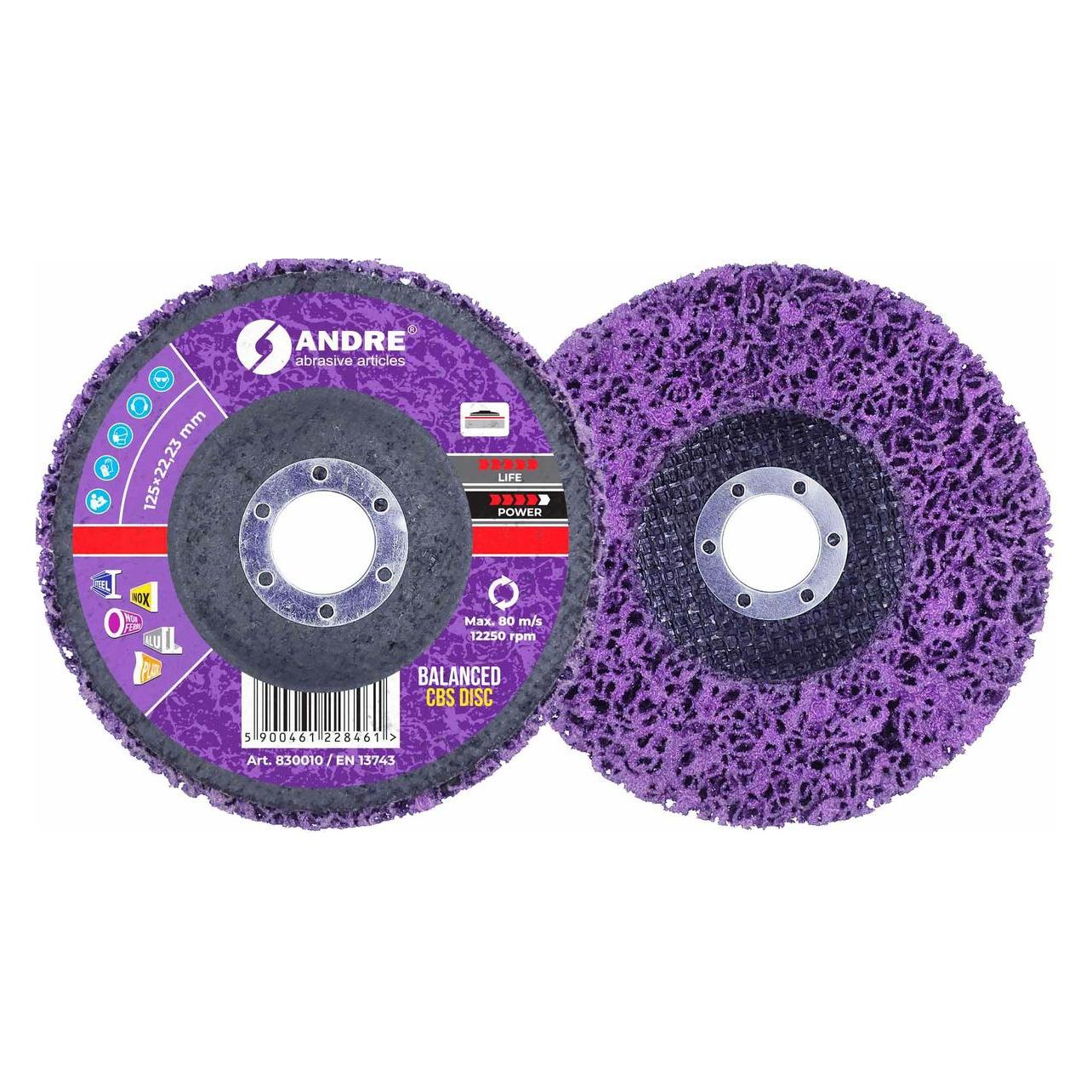 Andre Publishing Andre ANDRE KRĄŻEK SZLIFIERSKI CBS 125mm BALANCED - VIOLET (62610826)