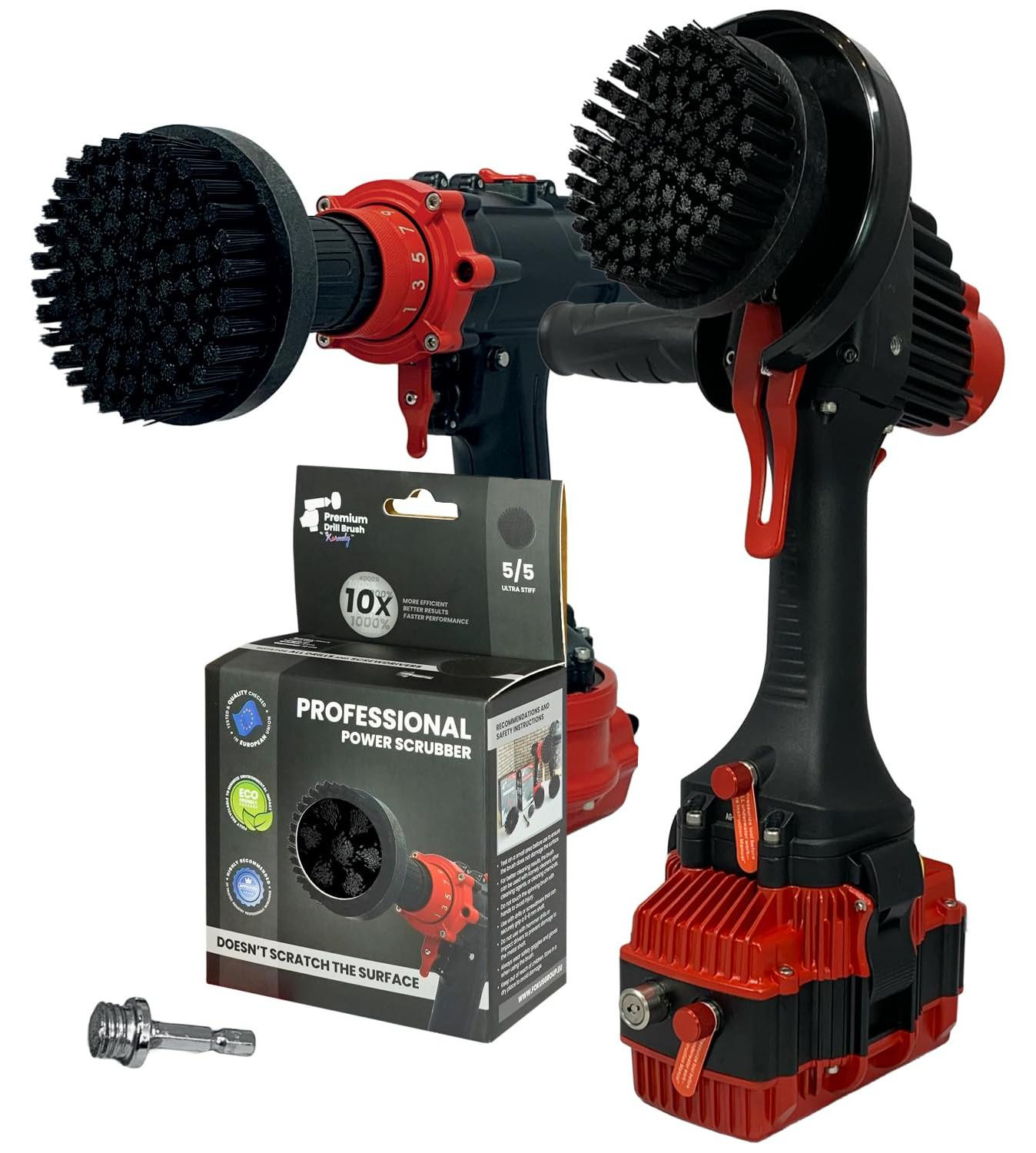 Lustrens Boorborstel Premium 2in1 Extra Hard 10 cm