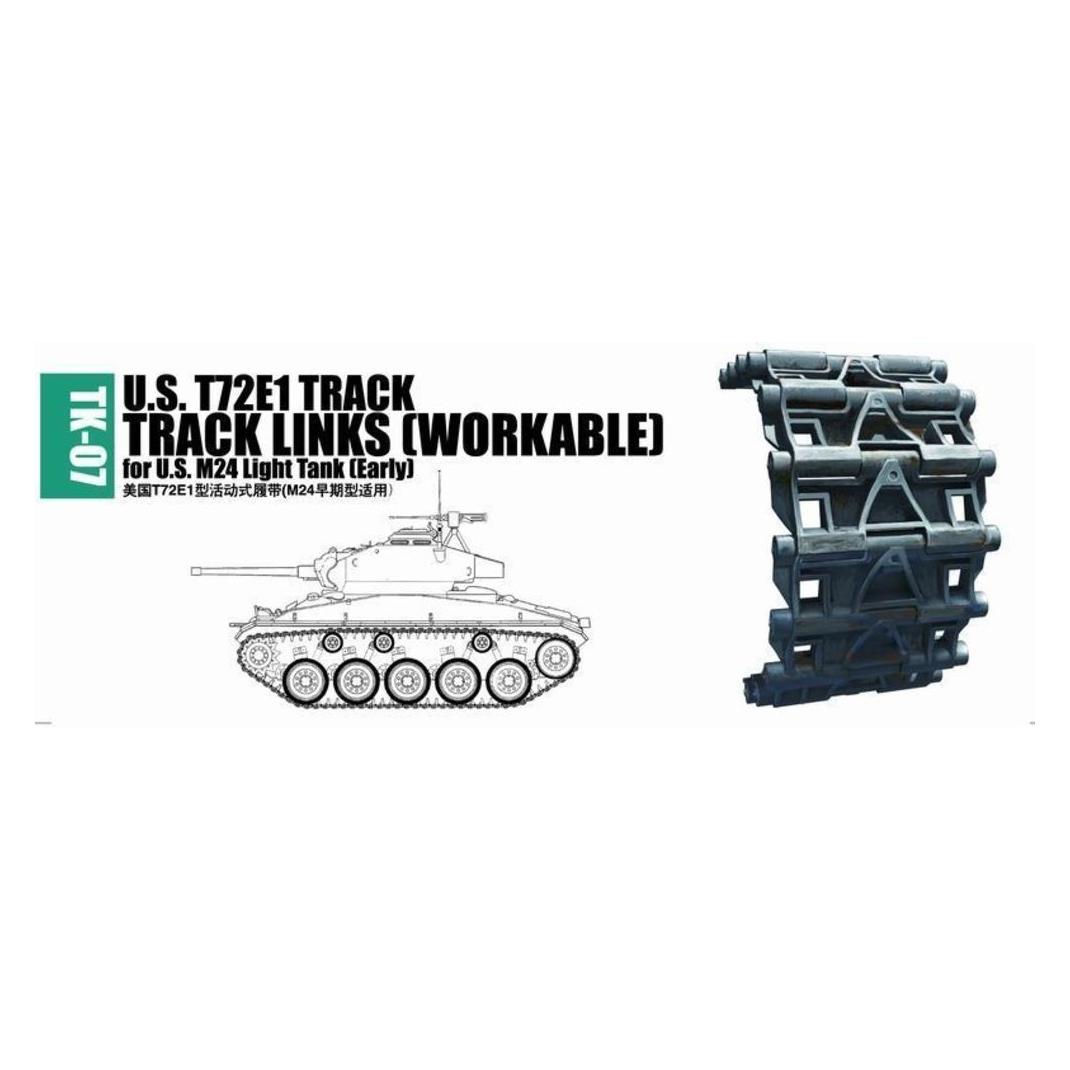 Trumpeter U.S. T72E1 track for M24 light tank (early) (02037)