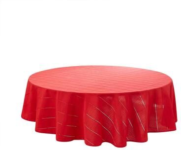 "Izod Chadwick Red 70"" Round Tablecloth"