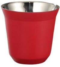 Multicon Wholesale Hub High grade Solid Color Water Cup, Summer New Simple Flat Bottom Coffee Cup, Stainless Steel Double layer Inner Tank Caps red
