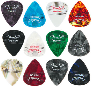 Fender 351 Dotted Celluloid 12Pk Med