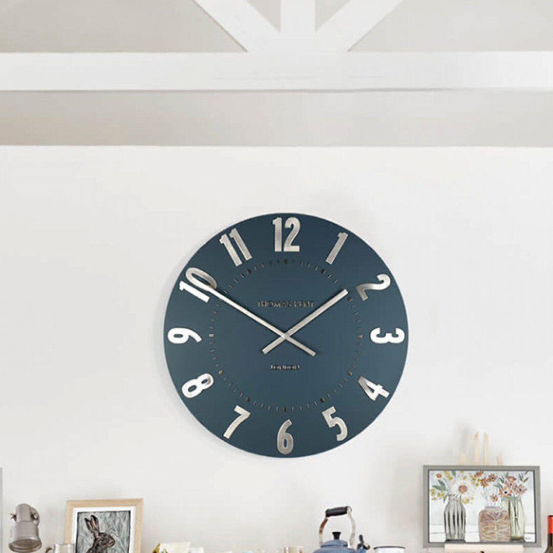 Thomas Kent Mulberry Wall Clock Blue 51cm H x 51cm W x 5cm D