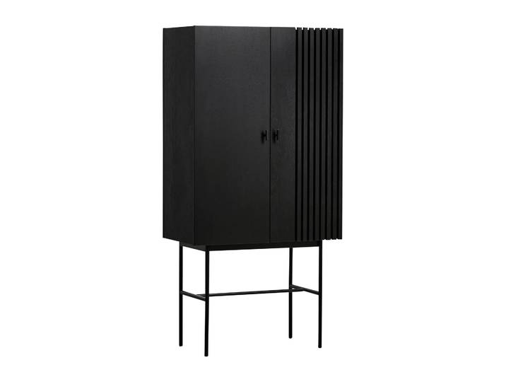 Woud Array kastje, 80 cm Zwartgeschilderd eikenhout