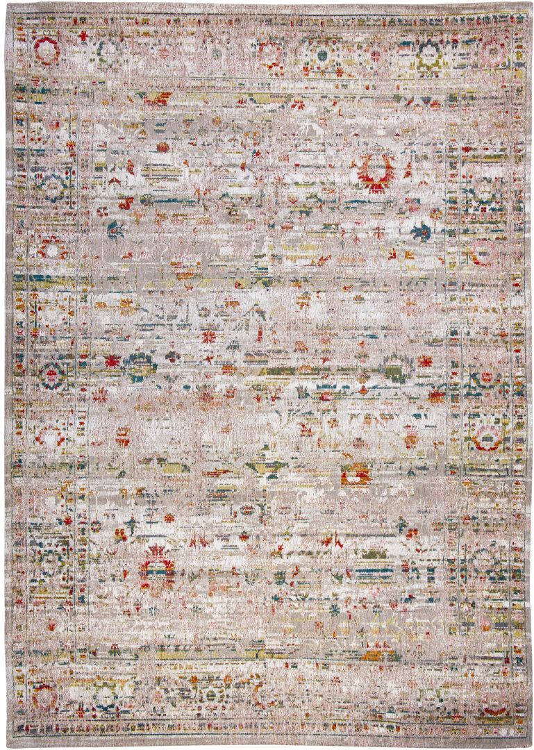 Louis de Poortere Antiquarian Ushak Rectangle Oriental Area Rug White Rectangle 140 x 200cm