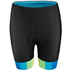 Force Victory Damen Shorts mit Polsterung Schwarz/Blau Gr. XS