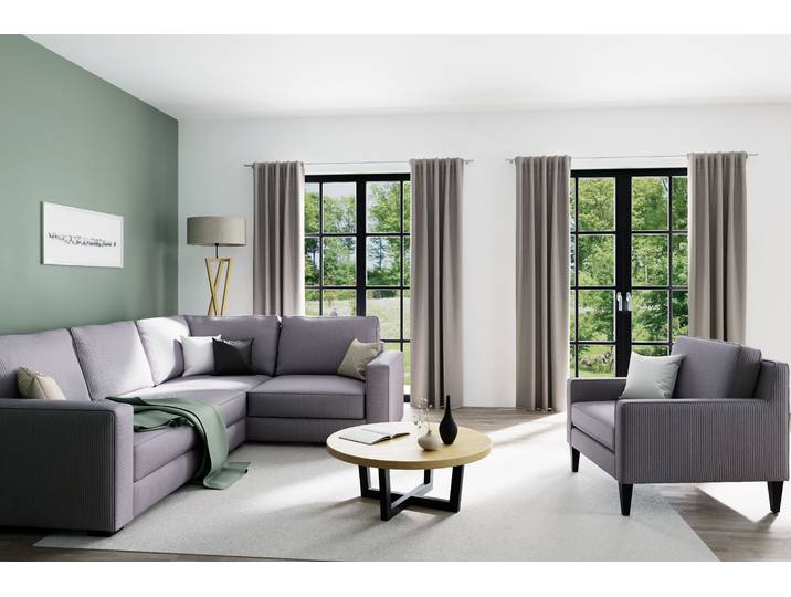 Vorhang HOMING Nox Gr. 1, beige (natur), B:135cm H:270cm, Obermaterial: 100% Polyester, Gardinen, Vorhang, Fertigschal