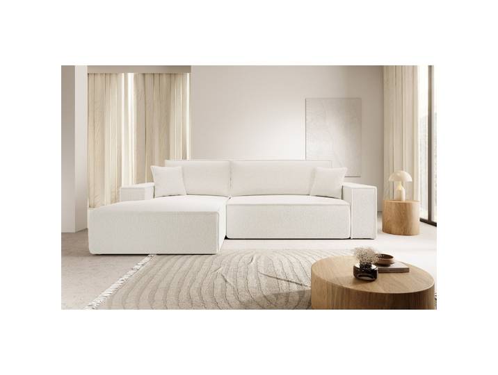 Ecksofa mit Schlaffunktion Farese New, L-förmig, mit Stauraum,
