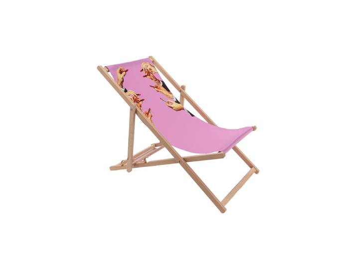 Design Liegesessel „Toiletpaper Lipstick“ Multicolor Seletti