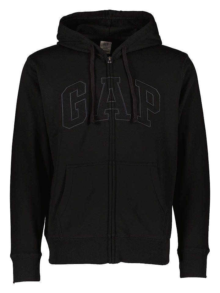 GAP Sweatjacke in Schwarz - L