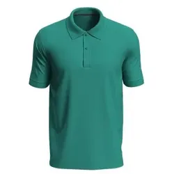Stedman Henry Polo Short Sleeve Grün Baumwolle Large Herren