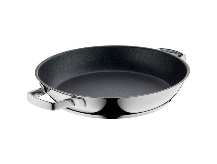 WMF Servierpfanne Permadur Advance, Schwarz, Silber, Metall, rund, antihaftbeschichtet, TransTherm®-Allherdboden, Kochen, Pfannen, Servierpfannen