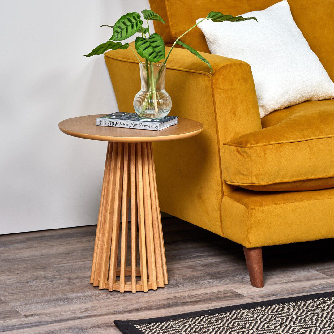 ClassicLiving Hopley Side Table Classic Oak 50cm H X 45cm W X 45cm D