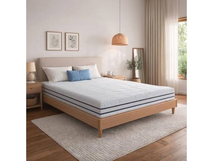 EGOHOME Matratze 90x200 cm, 7-Zonen Gel-Visco-Matratze, H2&H3 Mittelfest Matratzen 90x200cm mit ergonomische Komfortschaum Bezug abnehmbar OEKO-TEX® Rollmatratze 16 cm Lieferung per Paket