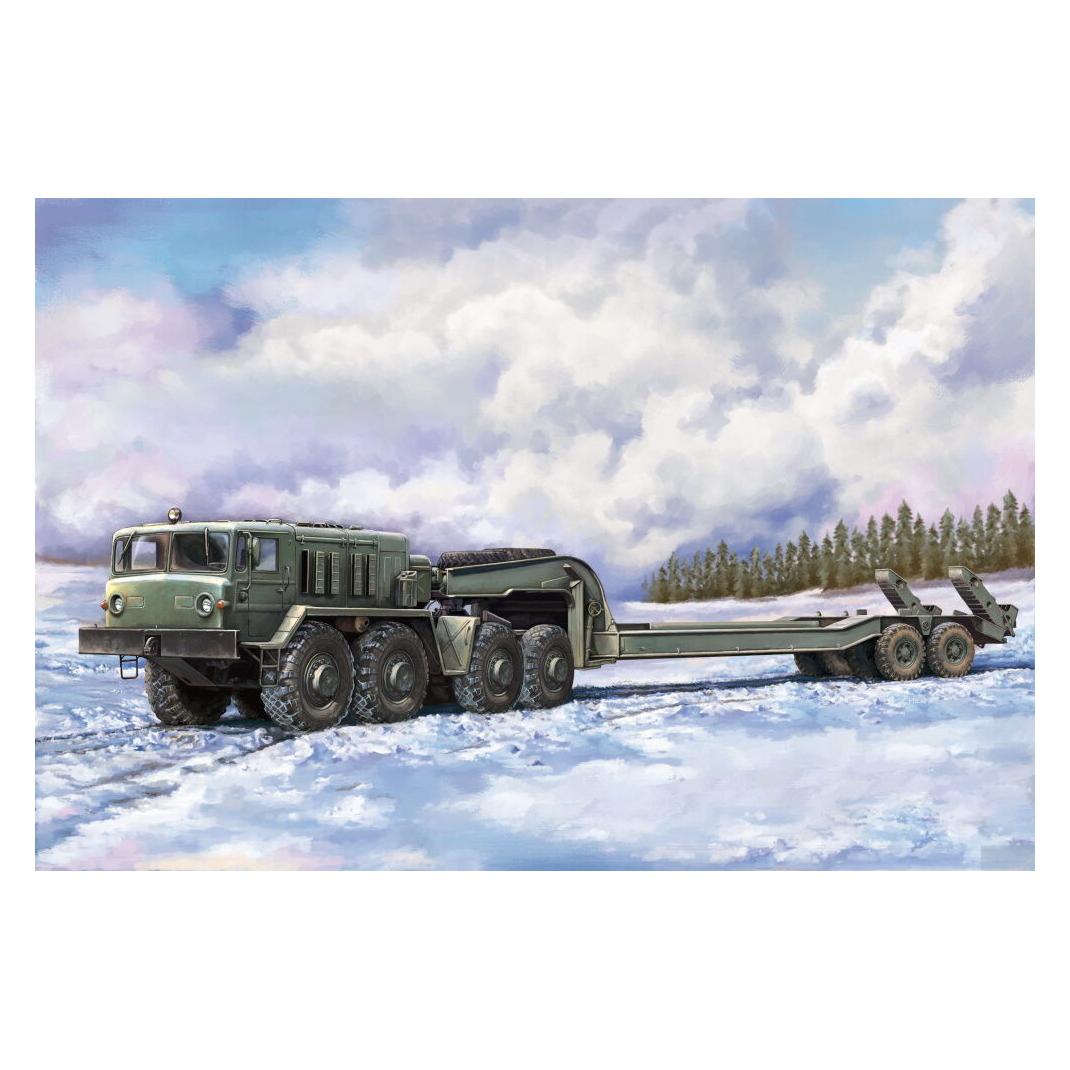 Trumpeter MAZ-537G intermediate type with MAZ/ChMZAP 5247G semi-trailer (07194)