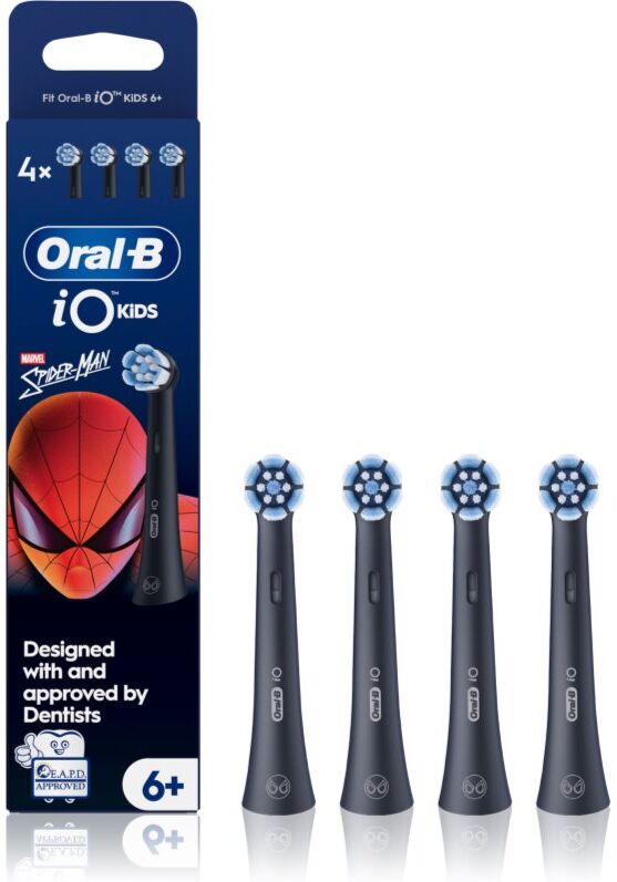 Oral-B iO Kids Marvel Spiderman têtes de remplacement pour brosse à dents pour enfant à partir de 6 ans 4 pcs