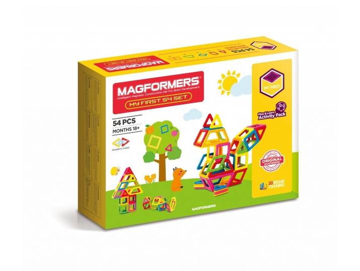MAGFORMERS Meine ersten Magformers 54 Stück Magnetspielbausteine