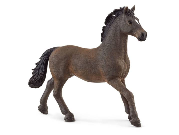 Schleich paardenclub Oldenburger hengst speelfiguur - bruin, 4 cm
