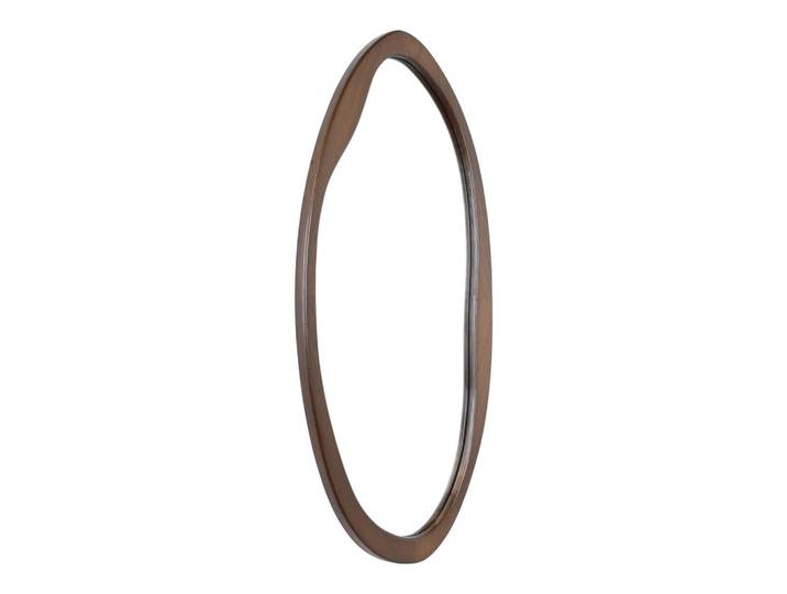 Fragix Wandspiegel Yin Braun, Dunkelbraun, Metall, 60x120x4 cm, Spiegel, Wandspiegel