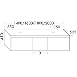 Burgbad Waschtischunterschrank rc40 Bambus Natur/Bambus Natur, SGCA180F4607A0079 SGCA180F4607A0079