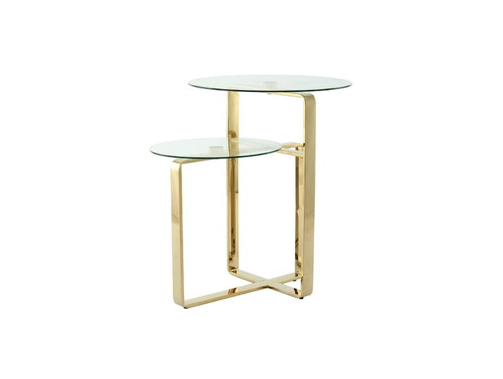 Table D'Appoint Catrice 125 - Or Et Transparent