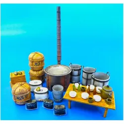 Plus Model Japanese military field kitchen equipmen