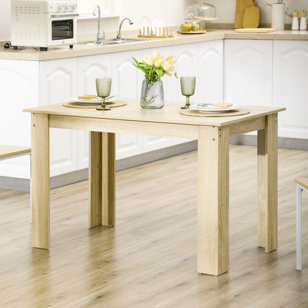 17 Stories Dining Table Oak Wood/Oak Wood