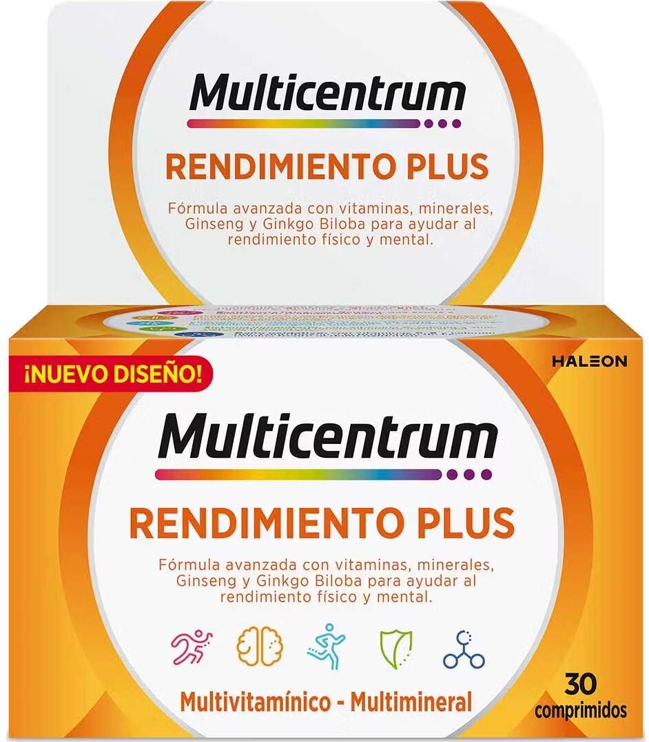Multicentrum Rendimiento Plus Ginseng y Ginkgo 30comp