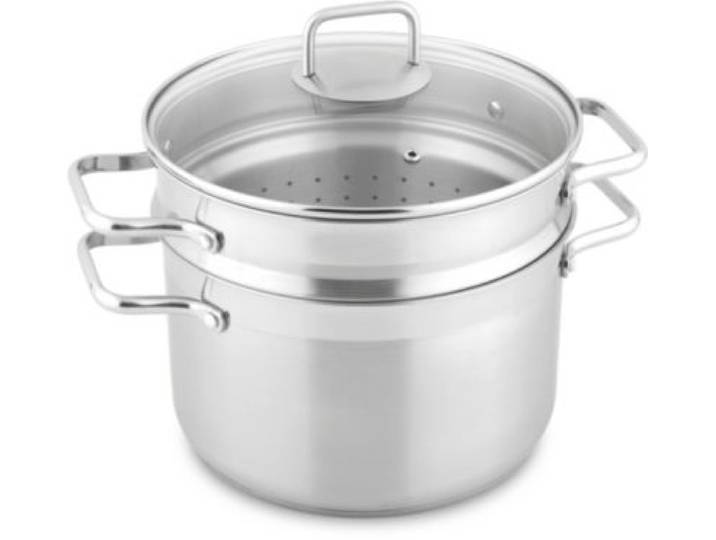 Essentielb - Cuit Pâtes 24cm Inox Avec Couvercle