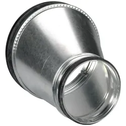 Lindab, Zubehör Belüftungstechnik, Reduktion lang exzentrisch RLU 160X100 Brustwarze/Nippel